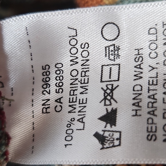 Pendleton Knit Hat Cap Tall with Brim Merino 100%Wool Red Southwestern Style - Picture 9 of 10